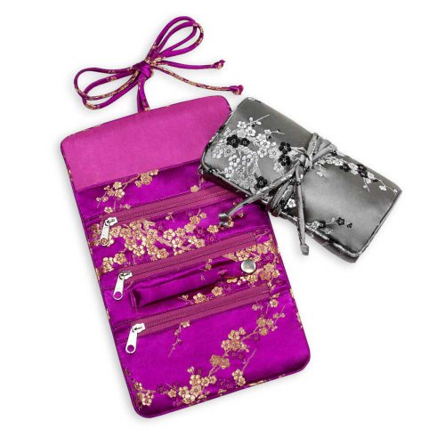 Jewelry Roll Clutch Small - Silk Brocade