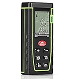 レーザー距離計 ポータブル距離測定器 高精度 測定範囲0.05～40M/60M距離 面積 体積 容積 ピタゴラス（辺測定）などに測定でき　 (４０メートル)