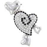 Hearts Pin Brooch