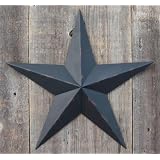 40 Inch Amish Painted Metal Tin Barn Star - Rustic Black. Amish Country Primitive Collectible Painted Metal Tin Barn... by AMISH WARES