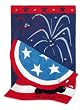 Firecracker Garden Size Applique Flag