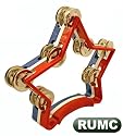 [Free Shipping] NEW RED WHITE & BLUE STAR TAMBOURINE ptst