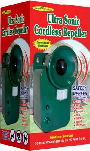 Motion Activated ULTRASONIC PEST ANIMAL REPELLER
