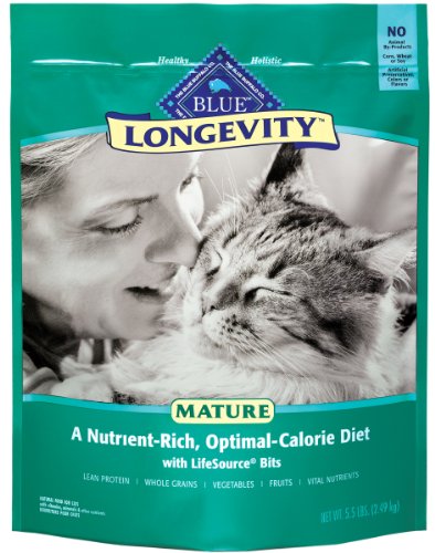 Blue Buffalo Longevity Dry Food for Mature Cats, 