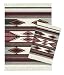 Lextra Earthtone Southwest MouseRug and CoasterRug Set, 10.25 x 7.125 Inches, Burgundy, Gray and Cre