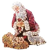 Joseph's Studio by Roman The Kneeling Santa Lighted Yard Art 48-Inch