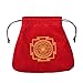 GRACEART Medieval Pouch Drawstring Altar Tarot Rune Bag 7.8