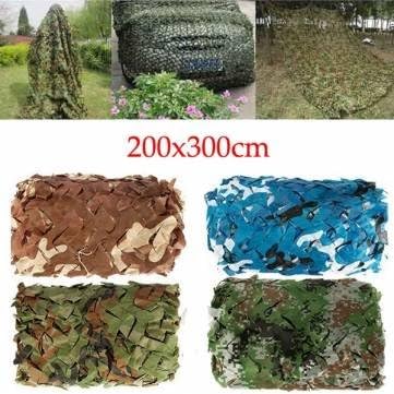 UR Garden Tools 2x3m Woodlands Leaves Hide Jungle Camouflage Netting Camo Net For Camping Military Hunting