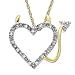 14k Gold Heart Devil Diamond Pendant (.04 ct)