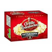 Orville Redenbacher's Gourmet Microwavable Popcorn, Kettle Korn, 3-Count Boxes (Pack of 12)