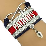 New England Patriots Bracelet - NFL Bracelet, Patriots Jewelry & Perfect Football Fan Gift