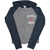 Women's MLB Team Logo Full Zip T-Shirt Hoodie