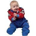 Aeromax Jr. Champion Racing Suit - Red/ Blue