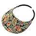 No Headache Black Tropical Fish Midsize Golf, Tennis, Running, All Sport Sun Visor