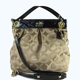 Coach Madison Op Art Large Hippie Khaki Purse