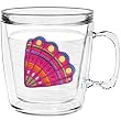 Caribbean Fan Shell 12 oz Insulated Coffee Mug, Clear