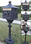 New Black Cast Aluminum Mailbox Mail Box Security