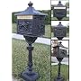 New Black Cast Aluminum Mailbox Mail Box Security