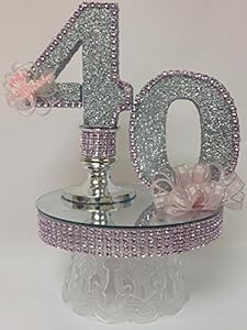 Amazon.com: 40th Birthday Cake Topper Table Centerpiece Decoration