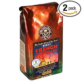 The Coffee Bean & Tea Leaf, Hand-Roasted Decaf French Roast Ground Coffee, 12-Ounce Bags (Pack of 2)