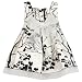 Sweet Heart Rose Dressy Dress, Black/White, 12