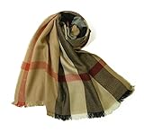 (バーバリー) BURBERRYストール シルク　カシミア　スカーフ (キャメルチェック) 3878392 BR-1100 [並行輸入品]