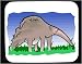 Mouse Pad with anteater, eating, ants