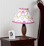 Circles Pink and Green Modern Lamp Shade by JoJo Designs
