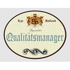 Holzschild Qualit�tsmanager - Holland (18 x 14 cm)