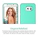 Galaxy S6 Edge Plus Case, Maxboost® [Vibrance Series] For Samsung Galaxy S6 Edge+ 2015 [Lifetime Warranty] Protective SOFT-Interior Scratch Protection [Slider Style] - Turquoise/Champagne Gold