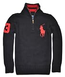 Ralph Lauren Kids Big Pony Logo Half-Zip Sweater