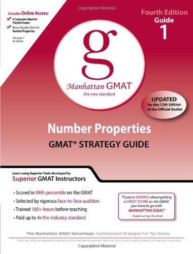 Number Properties GMAT Preparation Guide (Manhattan GMAT Preparation Guide: Number Properties)
