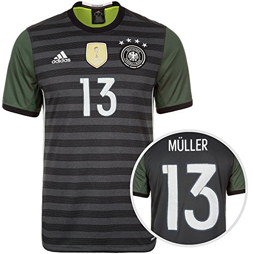 DFB Deutschland Trikot EM 2016 (Auswärts-trikot) Kindergröße 128-176 mit gratis Original-Beflockung Eigennamen oder Wunschspieler, Müller, Schweinsteiger, Hummels, Götze, Reus, alles ist möglich