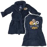 MacHenry Originial Gray Sports Plush Bathrobe for Toddlers and Boys