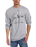 MLB Men's Chicago White Sox Dial It Up Long Sleeve Basic Tee (Steel Heather, Small)
