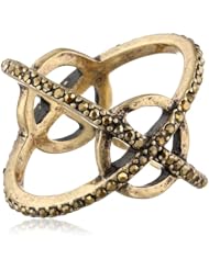 Lucky Brand XO Pave Ring, Size 7