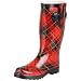Western Chief Women's Warm Plaid Rain Boot