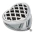 Crystal Heart Shaped Compact Purse Mirror