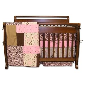 Post image for Trend Lab Sweet Safari 4 Piece Crib Bedding Set, Pink