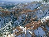 Aerial View of Bryce Canyon National Park in Winter Photographic Poster Print by Norbert Rosing, 16x12