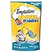 TEMPTATIONS Cheezy Middles Treats for Cats Tuna and Cheese Flavor 2.47 Ounces (Pack of 12)
