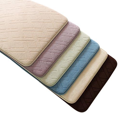 Modern Memory Foam Shaggy Bathroom Kitchen Door Carpet Bath Mat Rug for Living Room Bedroom Area 40 * 60cm