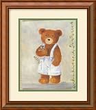 Nounours 'Adrien' Framed Art Print by Joelle Wolff,12.9 x 14.9 Framed