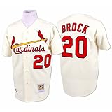 St. Louis Cardinals Authentic 1967 Lou Brock Home Jersey by Mitchell & Ness