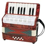 Bontempi - Accord�on en bois 17 touches - ACW17N