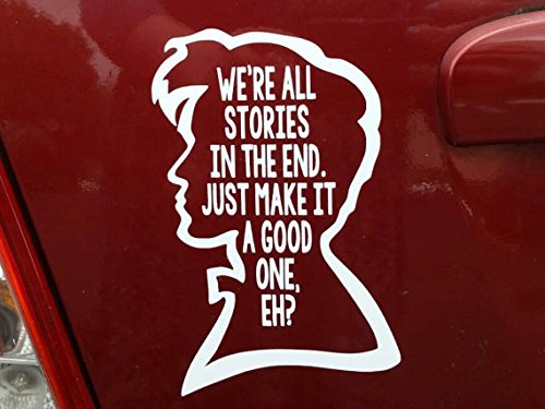 Doctor Who Quote (White) Decal Sticker Car Home Laptop Dye-cut By Boston Deals USA
