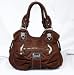 Big Hobo: Double Side Zip NYC Designer HOBO Fashion shoulder purse for women girl handbag fitted with spacious compartment from DG Inspired