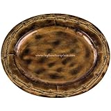Oval Rustic Barbwire Platter Set
