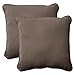 Pillow Perfect Forsyth Solid Indoor/Outdoor Throw Pillow Plush Fill, Weather and Fade Resistant, Throw - 18.5