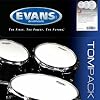 Evans G2 Tompack, Coated, Standard (12 inch, 13 inch, 16 inch)